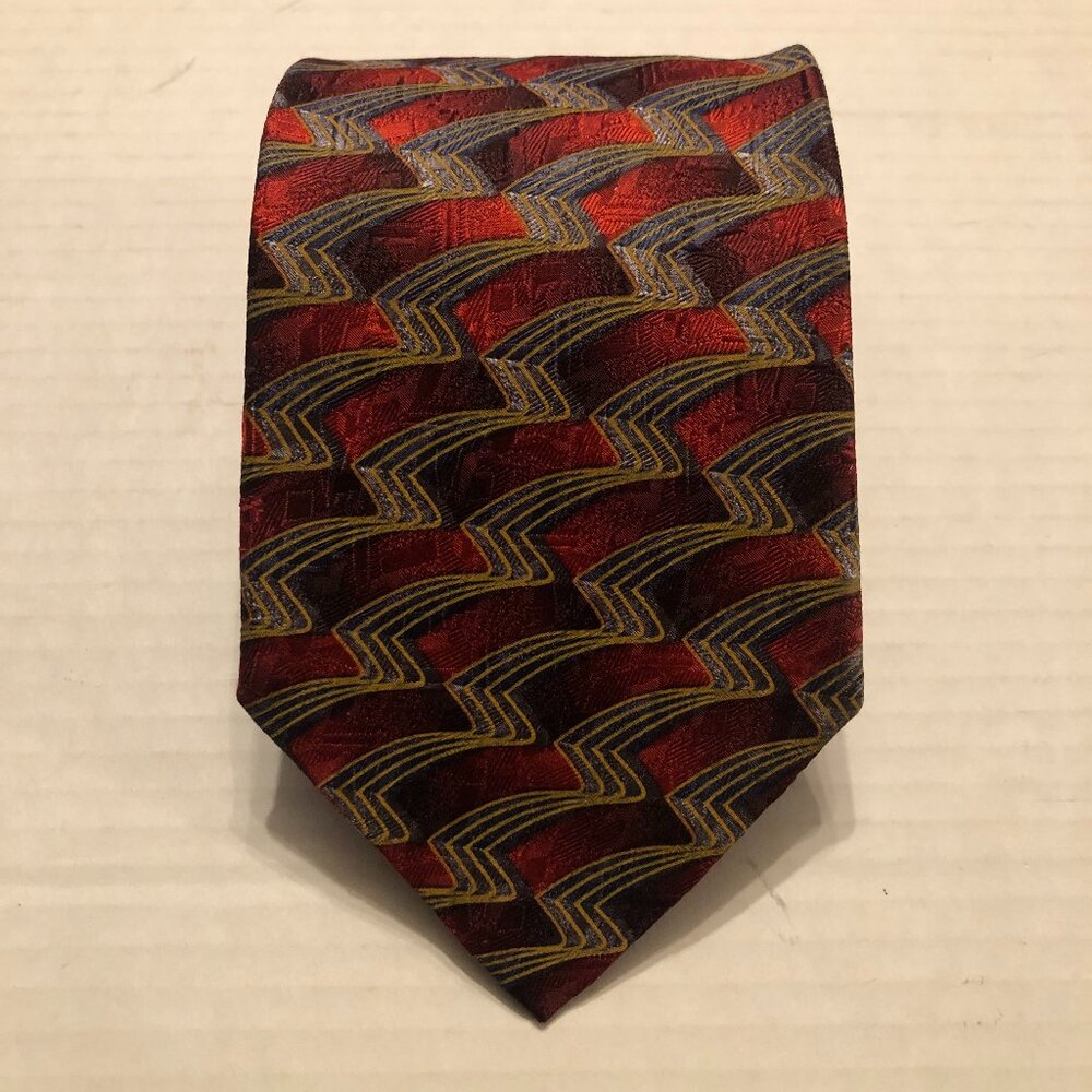 ERMENEGILDO Zegna men's new silk tie 3 3/4" X 60"  made in Italy